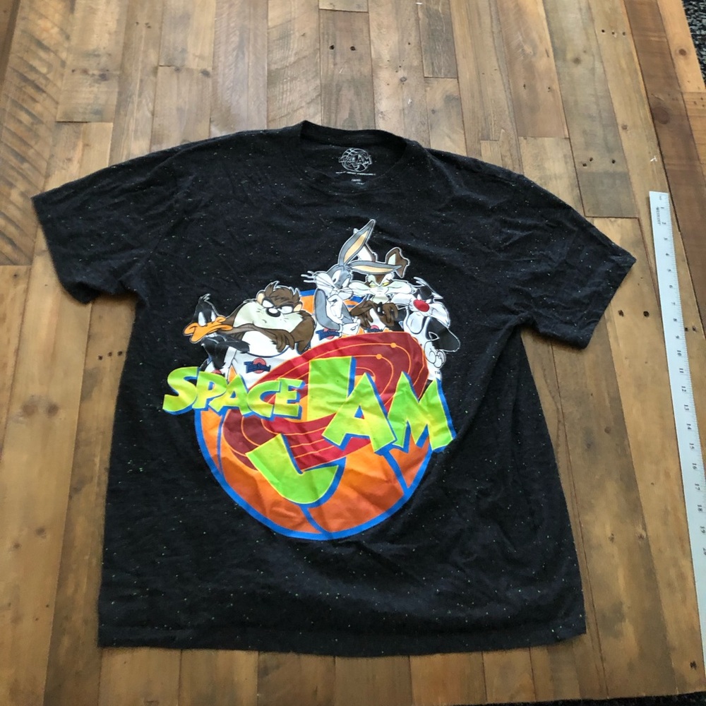 Pre-owned Space Jam Logo S/S Tee in Black. Men’s Large.